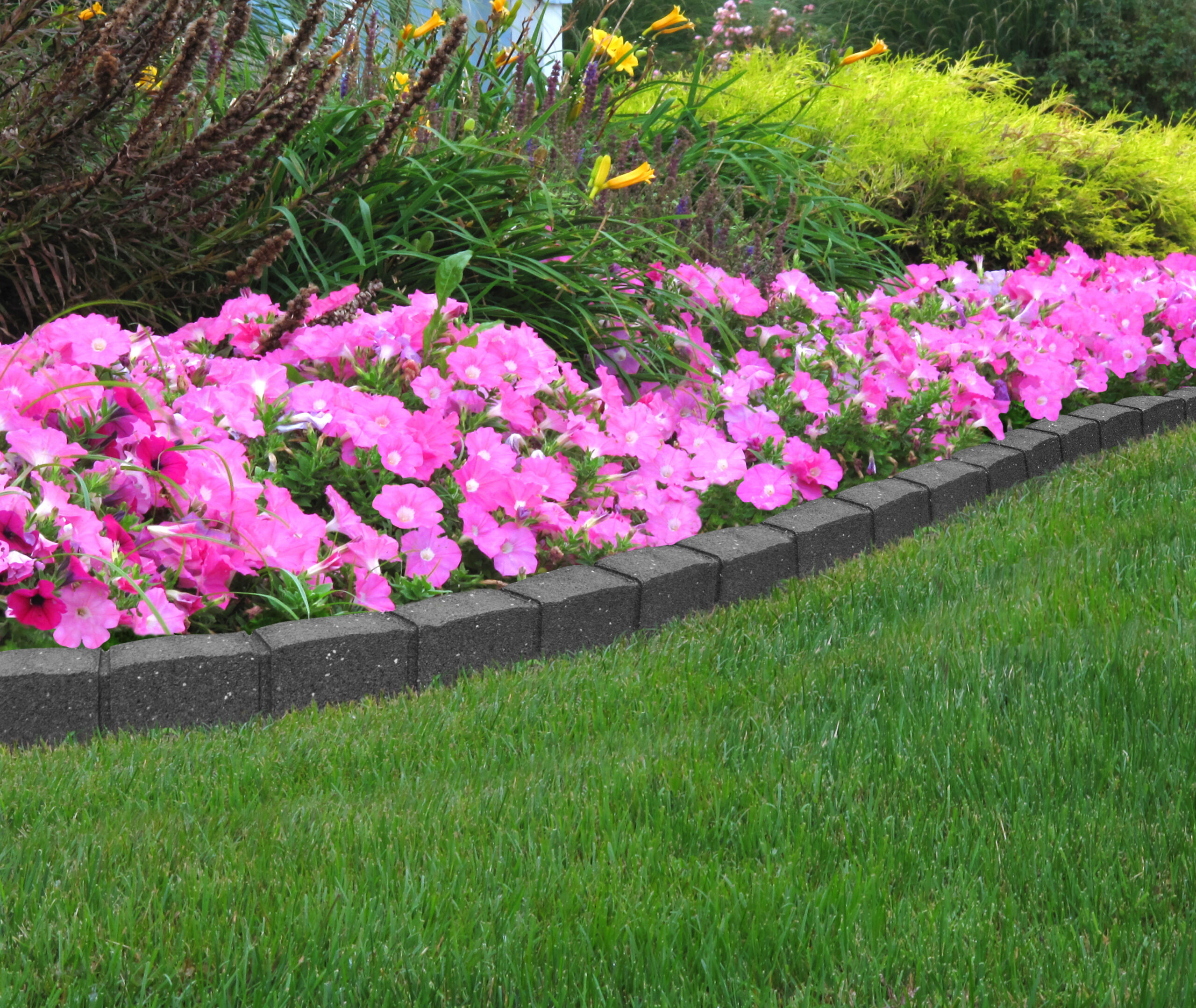 4' Gray Rubber Curb Landscape Edging at Menards®